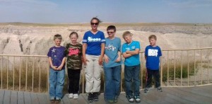 This picture was taken in 2012 in the Badlands. We attempted to recreate this picture again this year.